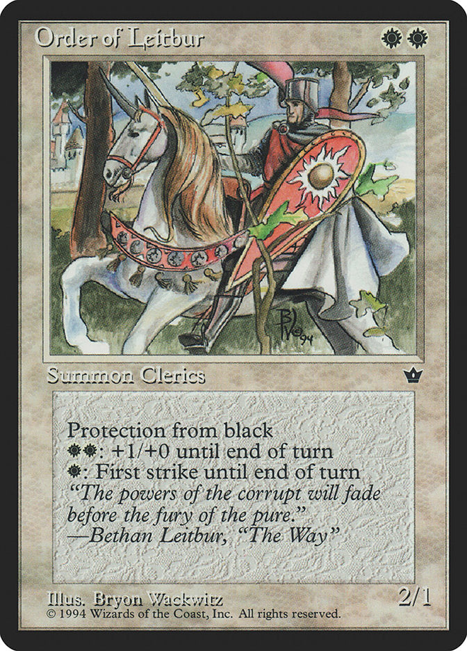 Order of Leitbur (Horse Facing Left) [Fallen Empires] - Magic: The Gathering - Card Brawlers | Quebec | Canada |