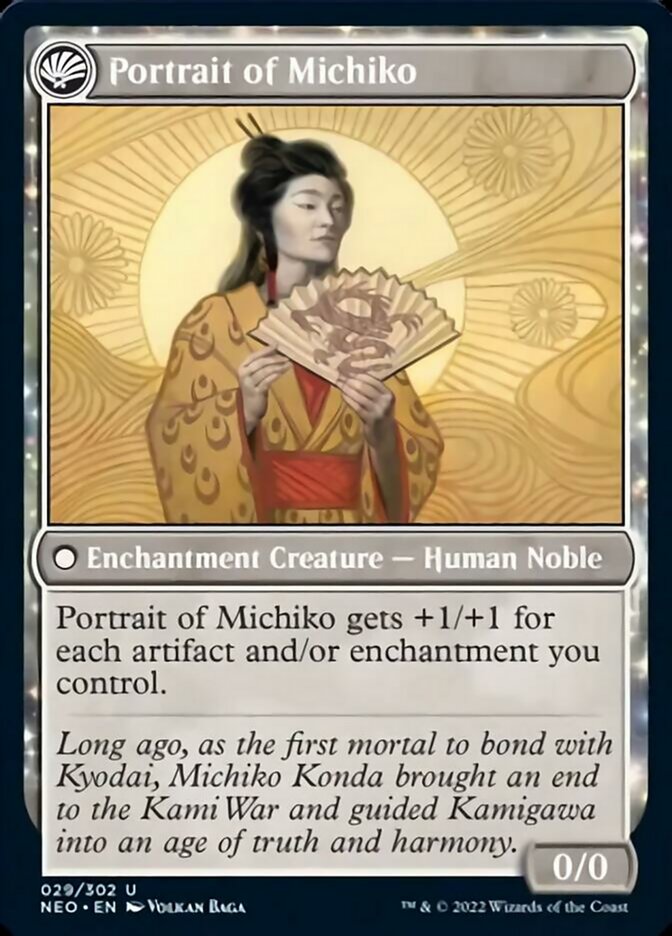 Michiko's Reign of Truth // Portrait of Michiko [Kamigawa: Neon Dynasty] - Magic: The Gathering - Card Brawlers | Quebec | Canada |