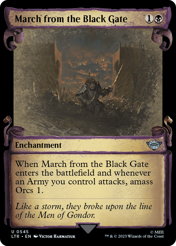 March from the Black Gate [The Lord of the Rings: Tales of Middle-Earth Showcase Scrolls] - Magic: The Gathering - Card Brawlers | Quebec | Canada |