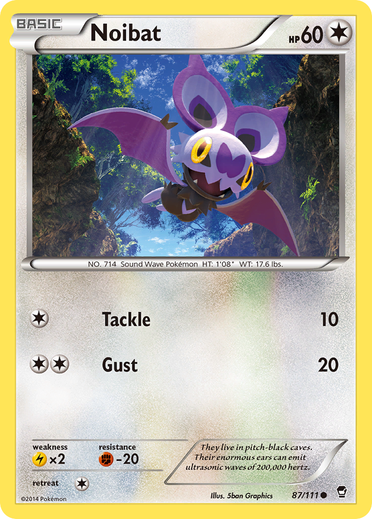 Noibat (87/111) [XY: Furious Fists] - Pokémon - Card Brawlers | Quebec | Canada |