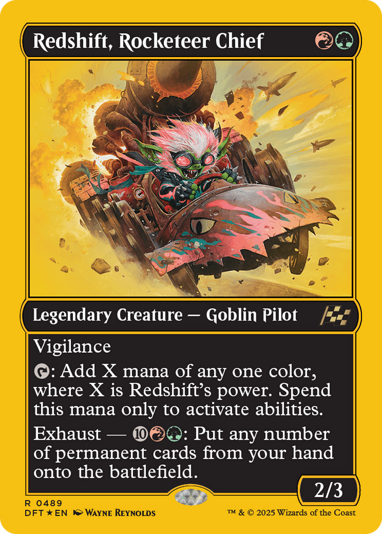 Redshift, Rocketeer Chief (First-Place Foil) [Aetherdrift] - Magic: The Gathering - Card Brawlers | Quebec | Canada |