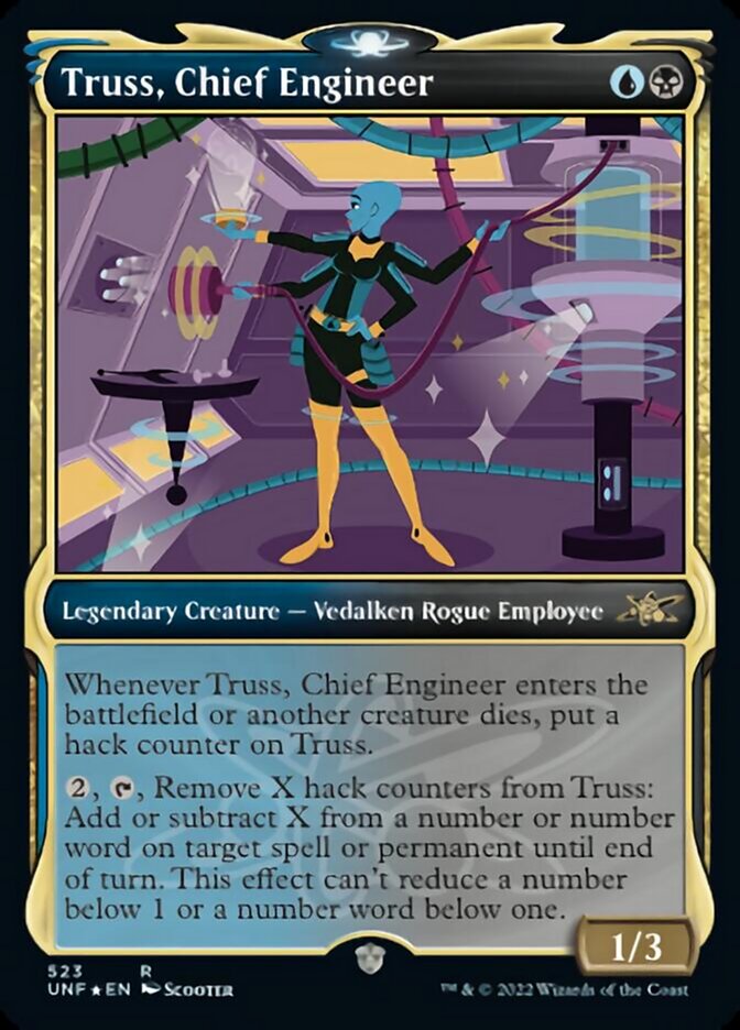Truss, Chief Engineer (Showcase) (Galaxy Foil) [Unfinity] - Magic: The Gathering - Card Brawlers | Quebec | Canada |