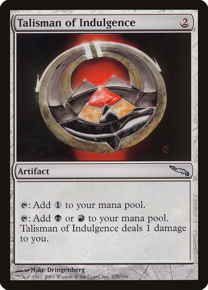 Talisman of Indulgence [Mirrodin] - Magic: The Gathering - Card Brawlers | Quebec | Canada |