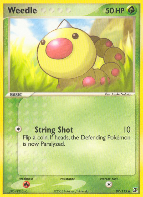 Weedle (87/113) [EX: Delta Species] - Pokémon - Card Brawlers | Quebec | Canada |