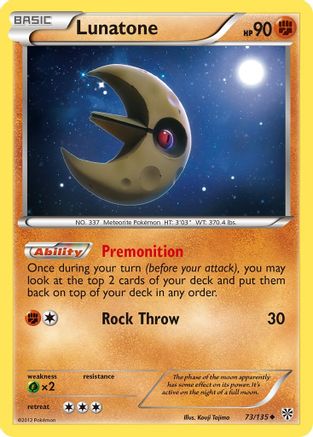 Lunatone (73/135) [Black & White: Plasma Storm] - Pokémon - Card Brawlers | Quebec | Canada |