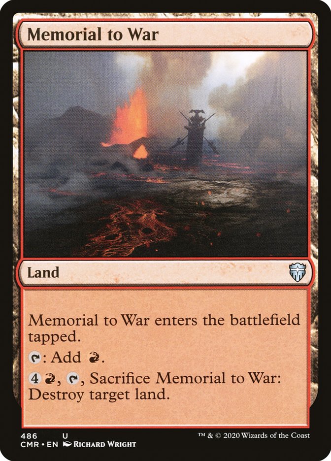 Memorial to War [Commander Legends] - Magic: The Gathering - Card Brawlers | Quebec | Canada |
