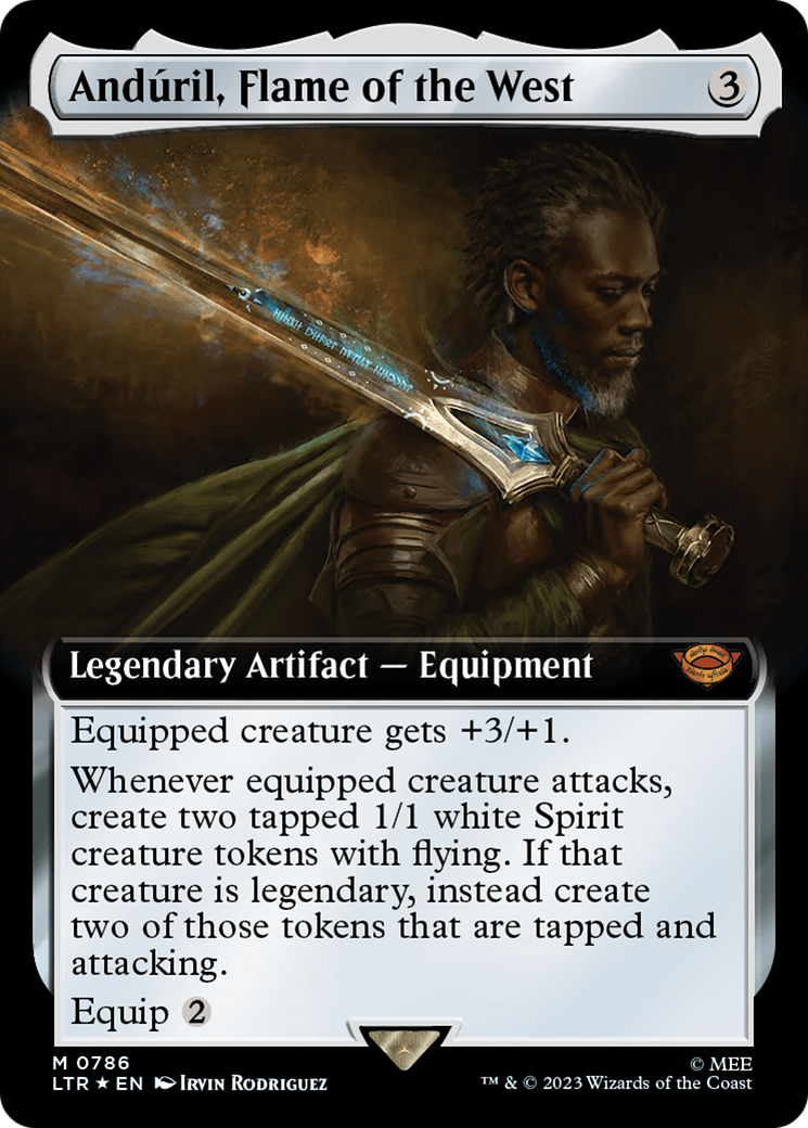 Anduril, Flame of the West (Extended Art) (Surge Foil) [The Lord of the Rings: Tales of Middle-Earth] - Magic: The Gathering - Card Brawlers | Quebec | Canada |