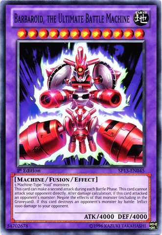 Barbaroid, the Ultimate Battle Machine [SP13-EN045] Common - Yu-Gi-Oh! - Card Brawlers | Quebec | Canada |