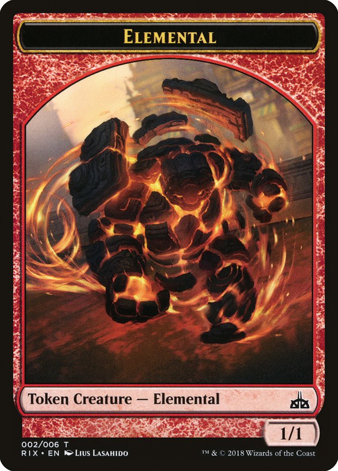 Elemental Token (002/006) [Rivals of Ixalan Tokens] - Magic: The Gathering - Card Brawlers | Quebec | Canada |