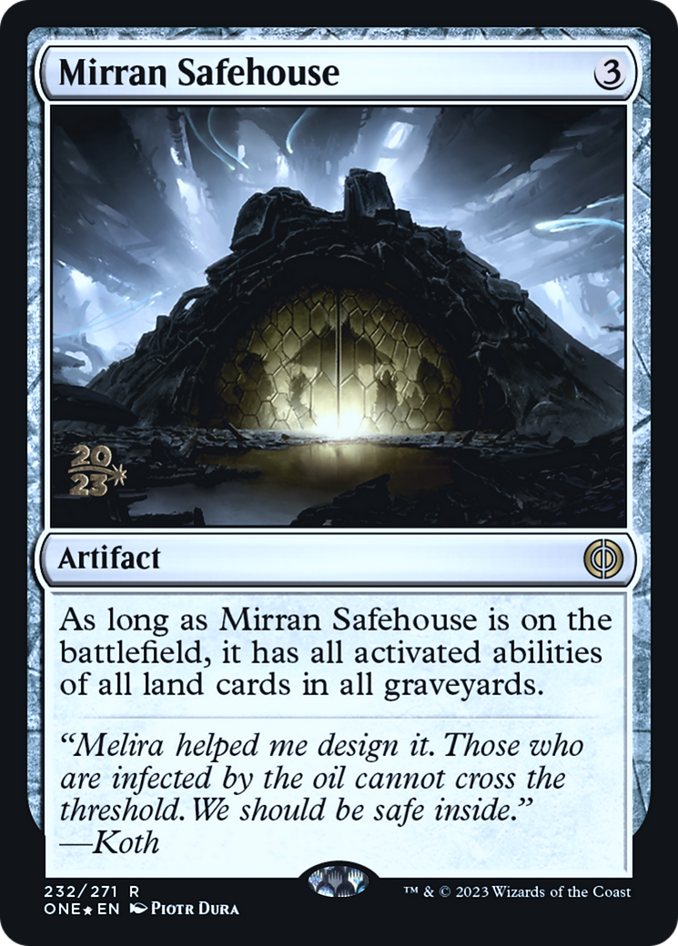 Mirran Safehouse [Phyrexia: All Will Be One Prerelease Promos] - Magic: The Gathering - Card Brawlers | Quebec | Canada |