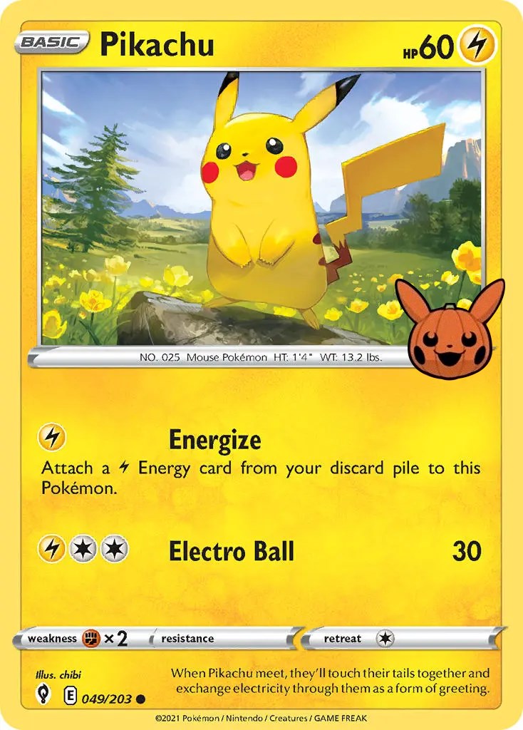 Pikachu (049/203) [Trick or Trade] - Pokémon - Card Brawlers | Quebec | Canada |