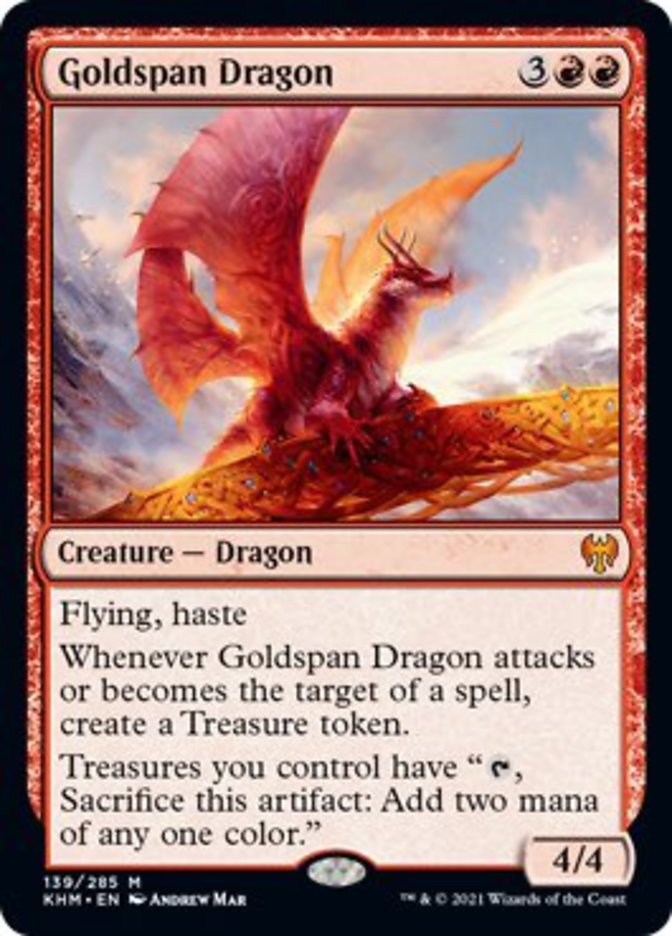 Goldspan Dragon [Kaldheim] - Magic: The Gathering - Card Brawlers | Quebec | Canada |