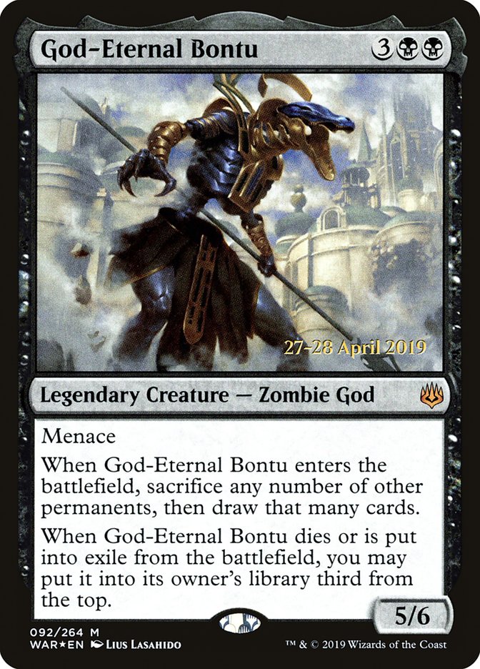 God-Eternal Bontu [War of the Spark Prerelease Promos] - Magic: The Gathering - Card Brawlers | Quebec | Canada |