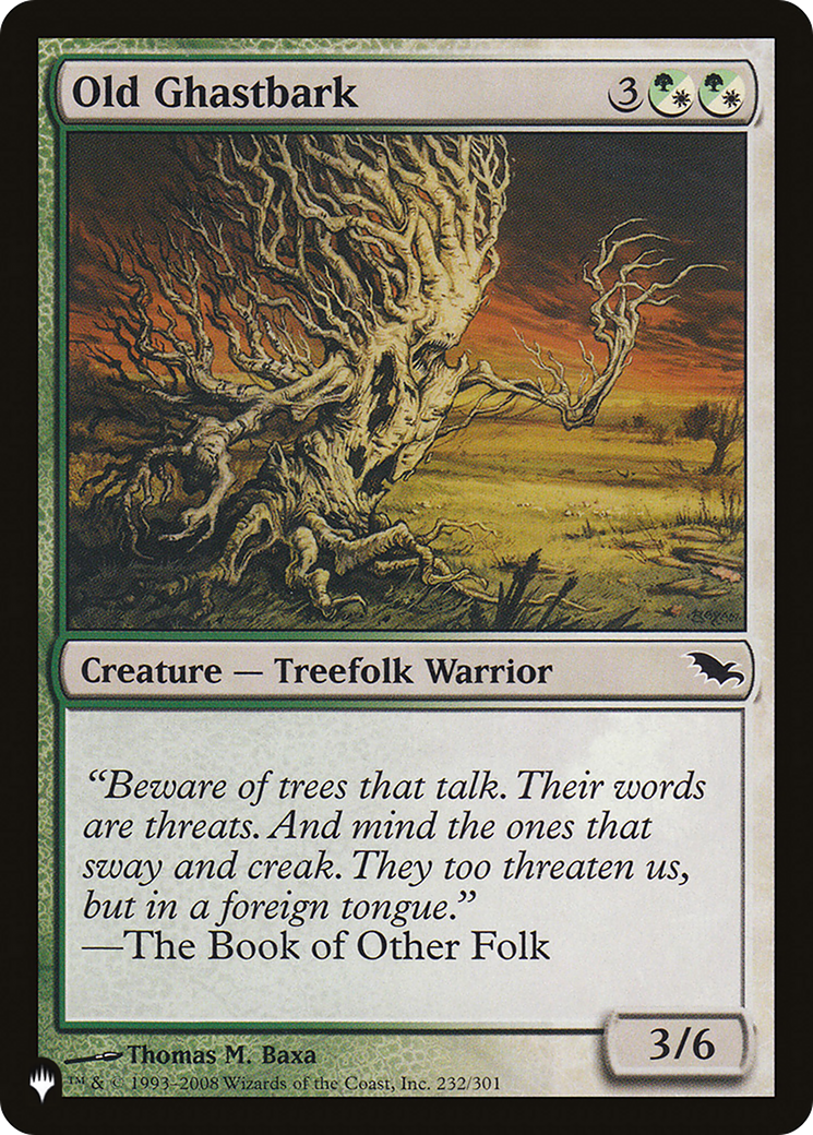 Old Ghastbark [The List] - Magic: The Gathering - Card Brawlers | Quebec | Canada |