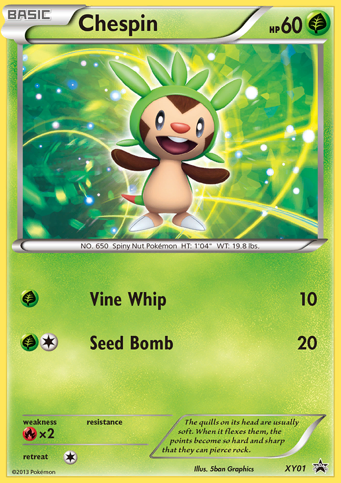 Chespin (XY01) [XY: Black Star Promos] - Pokémon - Card Brawlers | Quebec | Canada |