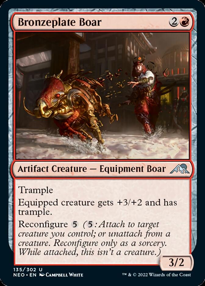 Bronzeplate Boar [Kamigawa: Neon Dynasty] - Magic: The Gathering - Card Brawlers | Quebec | Canada |