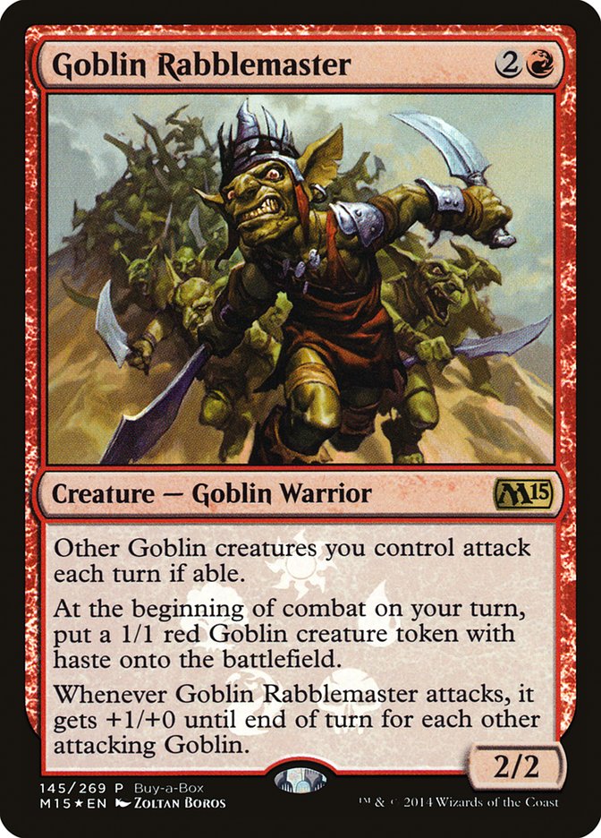 Goblin Rabblemaster (Buy-A-Box) [Magic 2015 Promos] - Magic: The Gathering - Card Brawlers | Quebec | Canada |