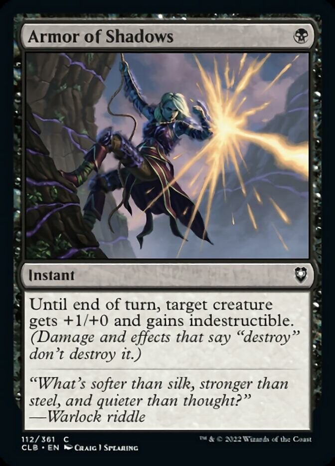 Armor of Shadows [Commander Legends: Battle for Baldur's Gate] - Magic: The Gathering - Card Brawlers | Quebec | Canada |