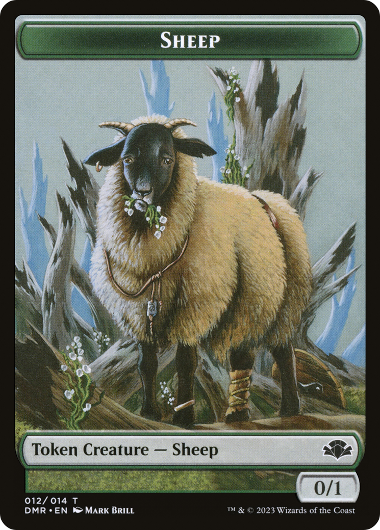 Sheep Token [Dominaria Remastered Tokens] - Magic: The Gathering - Card Brawlers | Quebec | Canada |
