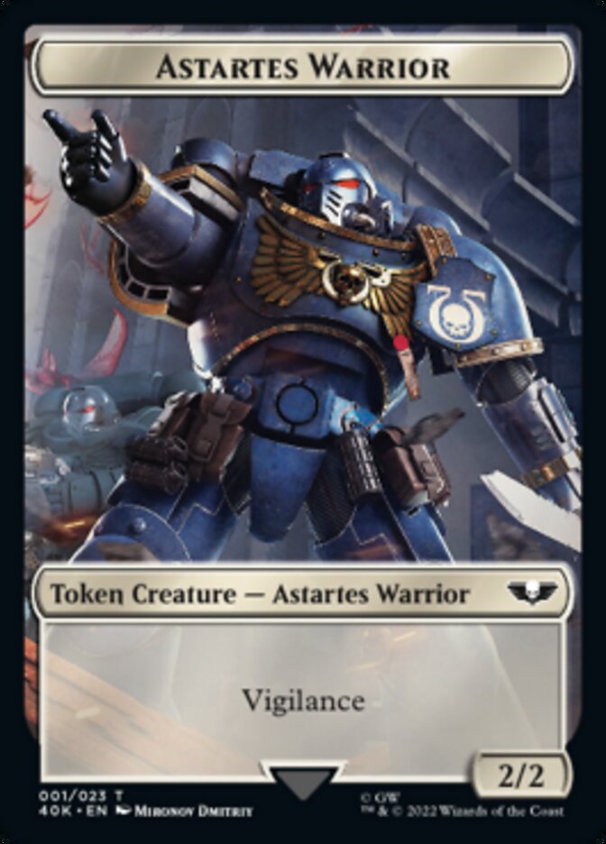 Astartes Warrior // Robot Double-Sided Token (Surge Foil) [Warhammer 40,000 Tokens] - Magic: The Gathering - Card Brawlers | Quebec | Canada |