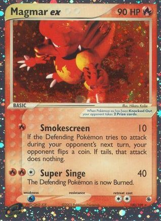 Magmar ex (100/109) [EX: Ruby & Sapphire] - Pokémon - Card Brawlers | Quebec | Canada |