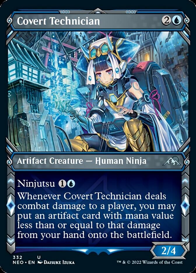 Covert Technician (Showcase Ninja) [Kamigawa: Neon Dynasty] - Magic: The Gathering - Card Brawlers | Quebec | Canada |