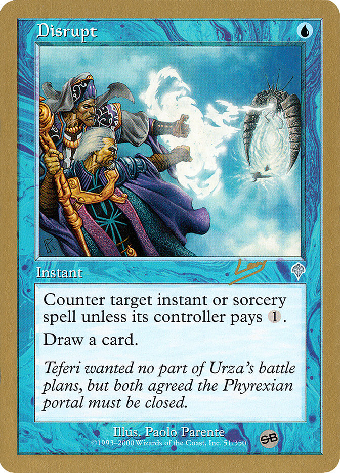 Disrupt (Raphael Levy) (SB) [World Championship Decks 2002] - Magic: The Gathering - Card Brawlers | Quebec | Canada |