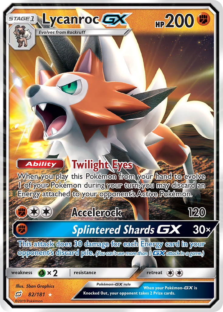 Lycanroc GX (82/181) [Sun & Moon: Team Up] - Pokémon - Card Brawlers | Quebec | Canada |