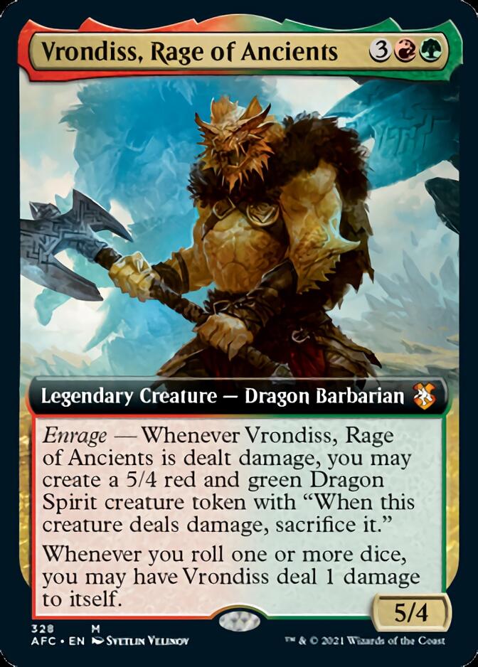 Vrondiss, Rage of Ancients (Extended Art) [Dungeons & Dragons: Adventures in the Forgotten Realms Commander] - Magic: The Gathering - Card Brawlers | Quebec | Canada |