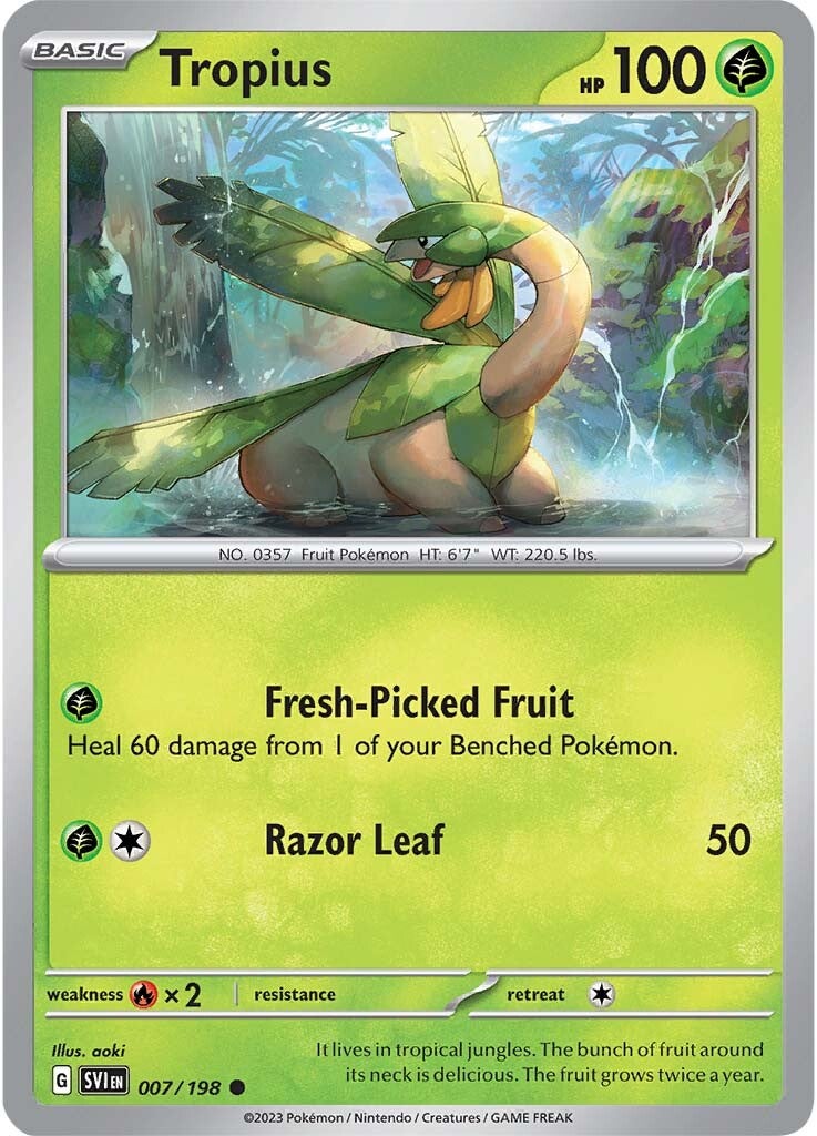 Tropius (007/198) [Scarlet & Violet: Base Set] - Pokémon - Card Brawlers | Quebec | Canada |