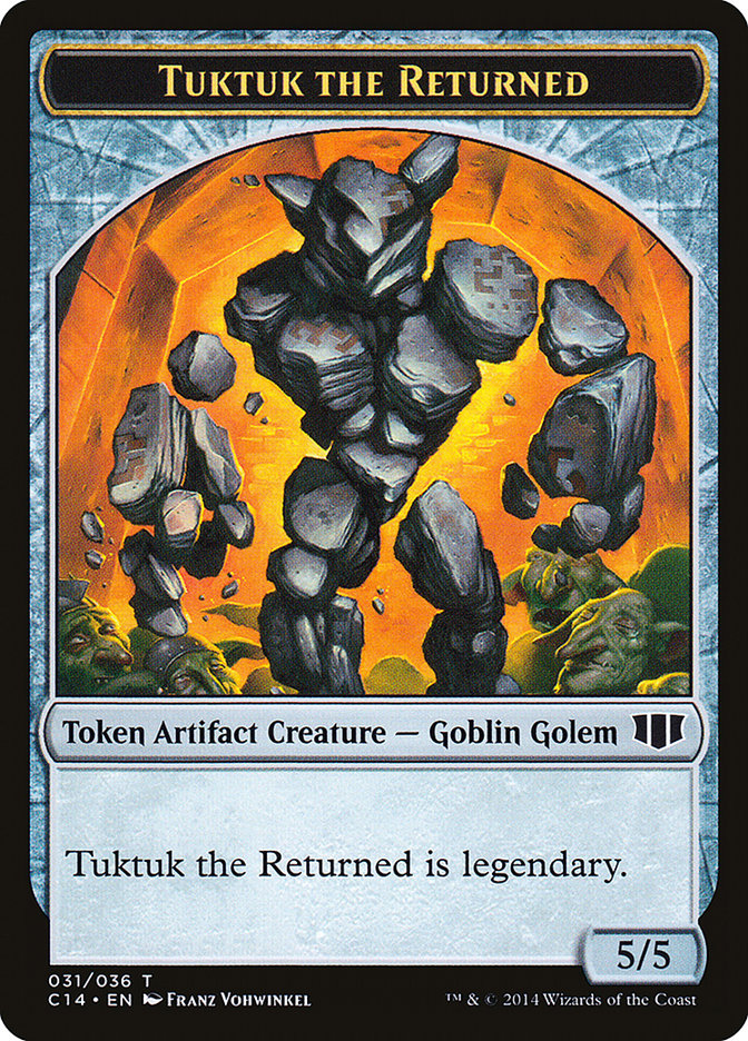 Daretti, Scrap Savant Emblem // Tuktuk the Returned Double-Sided Token [Commander 2014 Tokens] - Magic: The Gathering - Card Brawlers | Quebec | Canada |