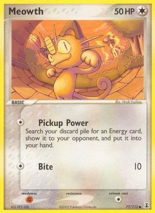 Meowth (77/113) [EX: Delta Species] - Pokémon - Card Brawlers | Quebec | Canada |