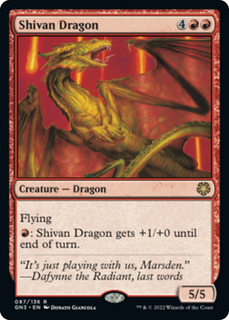 Shivan Dragon [Game Night: Free-for-All] - Magic: The Gathering - Card Brawlers | Quebec | Canada |