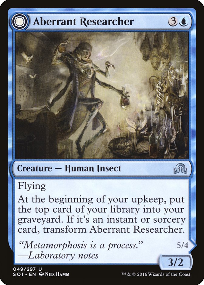 Aberrant Researcher // Perfected Form [Shadows over Innistrad] - Magic: The Gathering - Card Brawlers | Quebec | Canada |