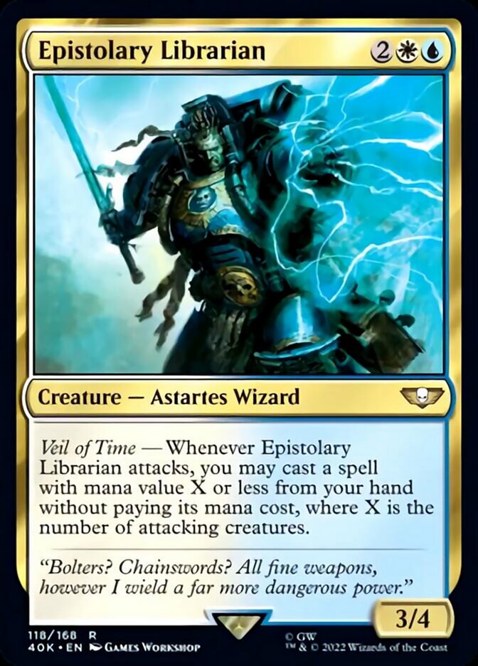 Epistolary Librarian (Surge Foil) [Warhammer 40,000] - Magic: The Gathering - Card Brawlers | Quebec | Canada |