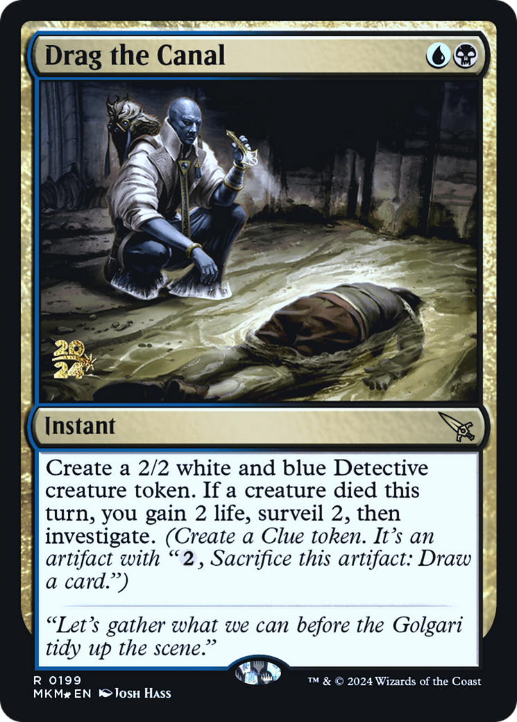 Drag the Canal [Murders at Karlov Manor Prerelease Promos] - Magic: The Gathering - Card Brawlers | Quebec | Canada |