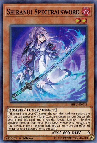 Shiranui Spectralsword [HISU-EN041] Super Rare - Yu-Gi-Oh! - Card Brawlers | Quebec | Canada |
