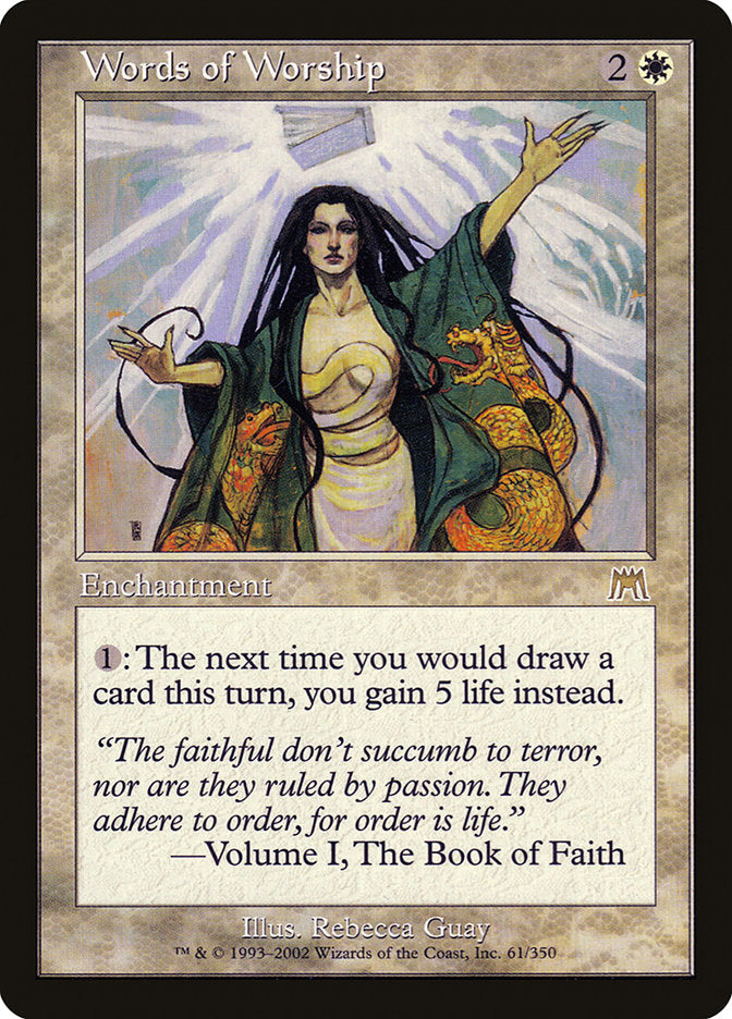 Words of Worship [Onslaught] - Magic: The Gathering - Card Brawlers | Quebec | Canada |