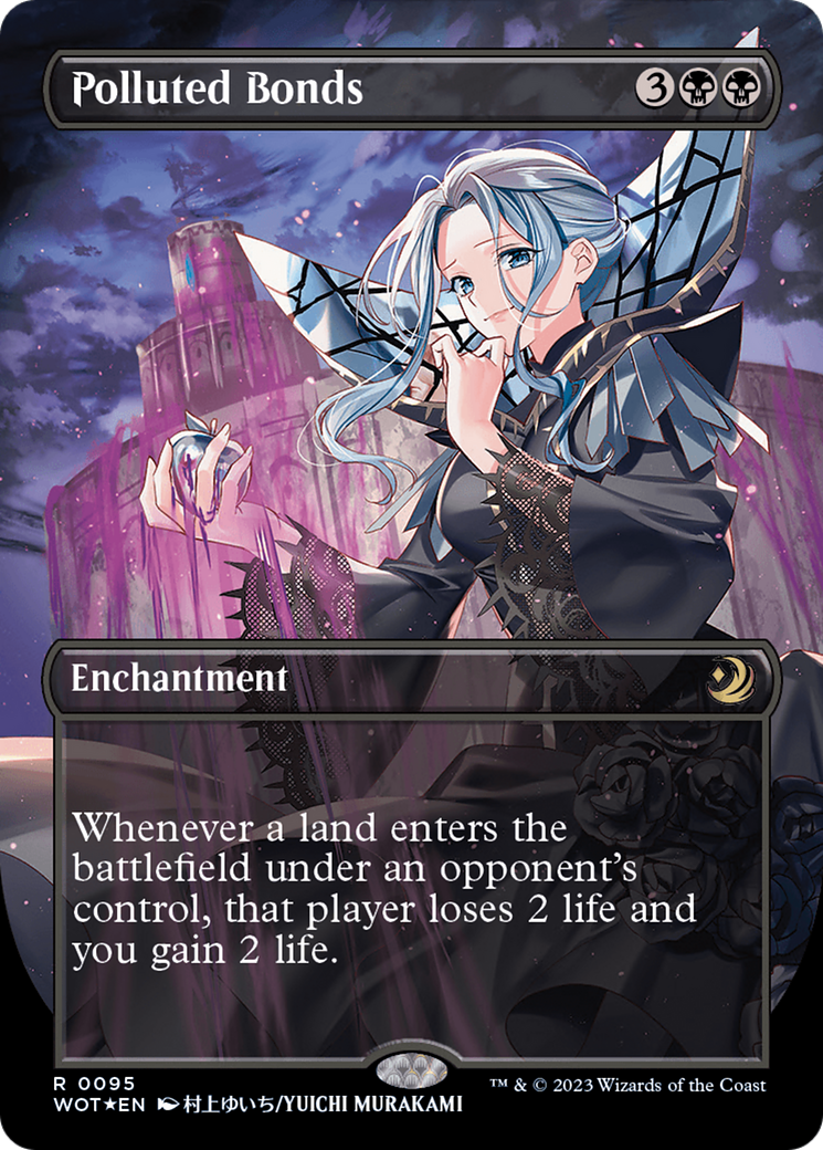 Polluted Bonds (Anime Borderless) (Confetti Foil) [Wilds of Eldraine: Enchanting Tales] - Magic: The Gathering - Card Brawlers | Quebec | Canada |