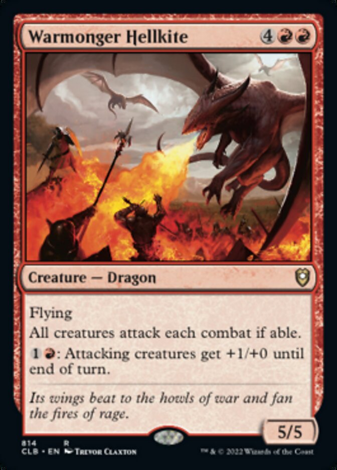 Warmonger Hellkite [Commander Legends: Battle for Baldur's Gate] - Magic: The Gathering - Card Brawlers | Quebec | Canada |