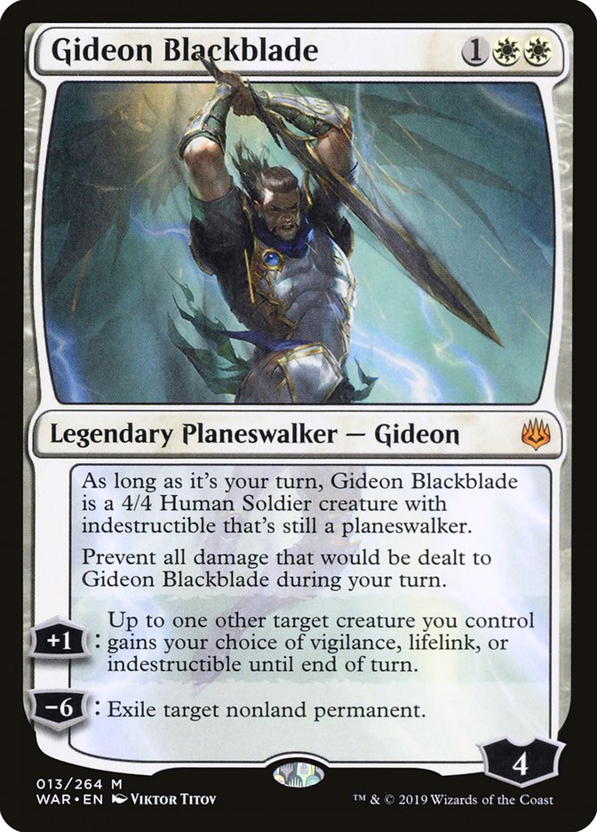 Gideon Blackblade [War of the Spark] - Magic: The Gathering - Card Brawlers | Quebec | Canada |