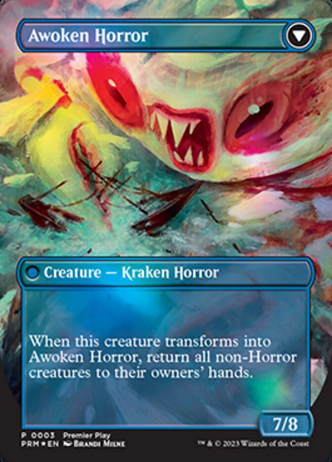 Thing in the Ice // Awoken Horror (Borderless Alternate Art) [Regional Championship Qualifiers 2023] - Magic: The Gathering - Card Brawlers | Quebec | Canada |