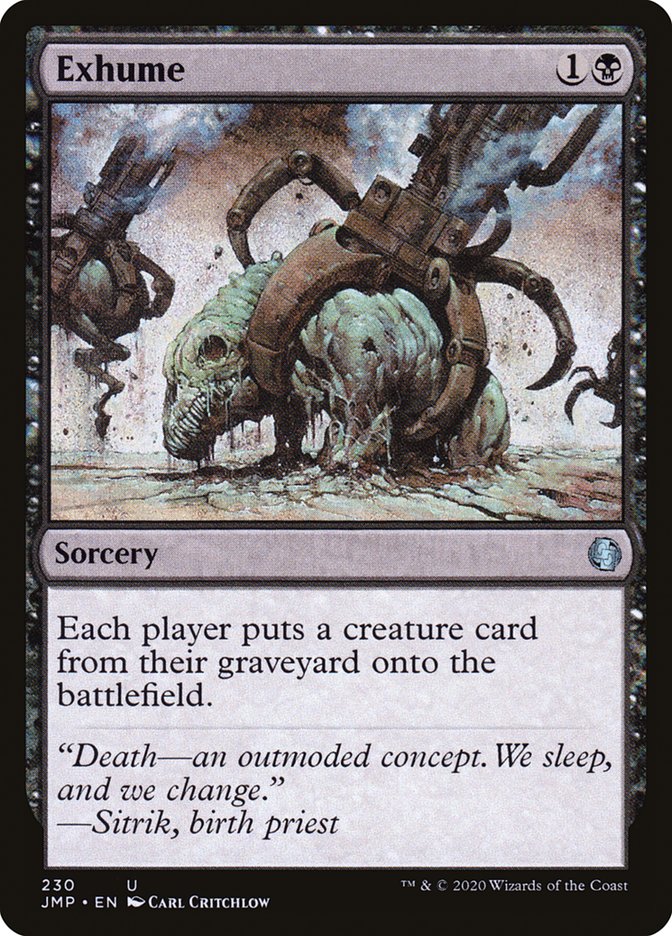 Exhume [Jumpstart] - Magic: The Gathering - Card Brawlers | Quebec | Canada |