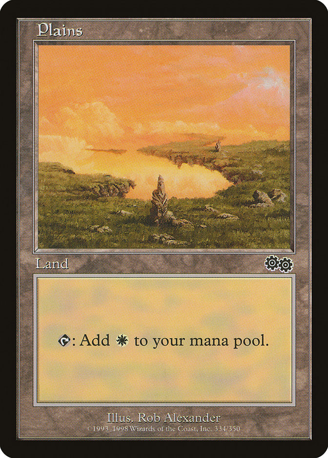 Plains (334) [Urza's Saga] - Magic: The Gathering - Card Brawlers | Quebec | Canada |