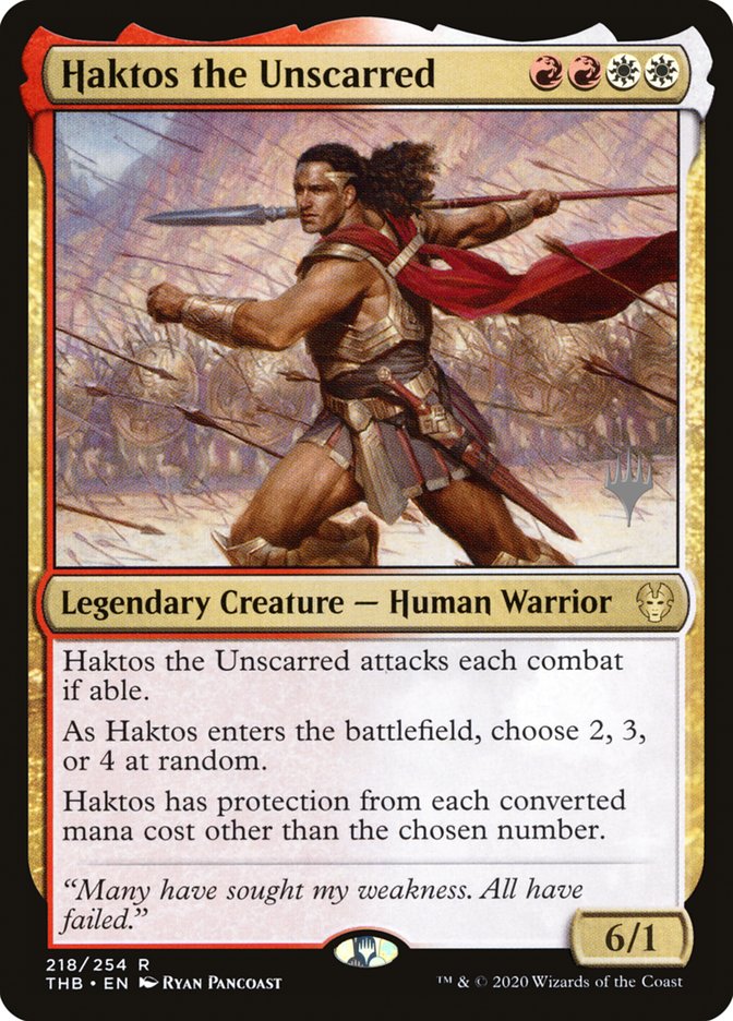 Haktos the Unscarred (Promo Pack) [Theros Beyond Death Promos] - Magic: The Gathering - Card Brawlers | Quebec | Canada |