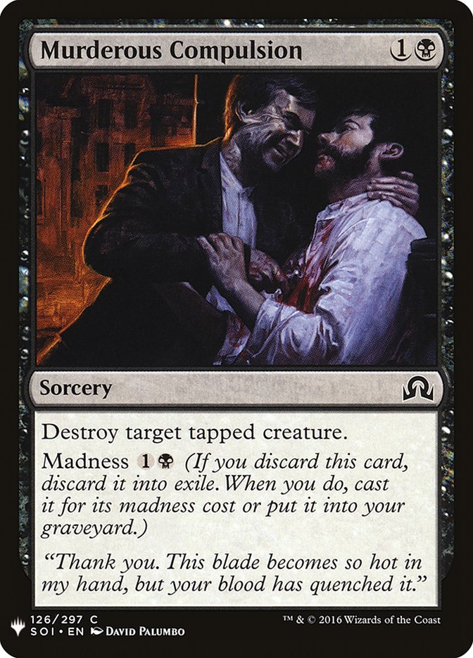 Murderous Compulsion [Mystery Booster] - Magic: The Gathering - Card Brawlers | Quebec | Canada |