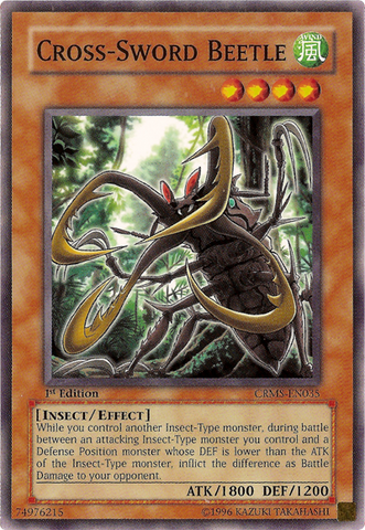 Cross-Sword Beetle [CRMS-EN035] Common - Yu-Gi-Oh! - Card Brawlers | Quebec | Canada |