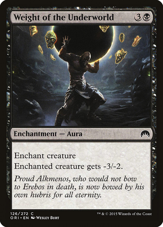 Weight of the Underworld [Magic Origins] - Magic: The Gathering - Card Brawlers | Quebec | Canada |