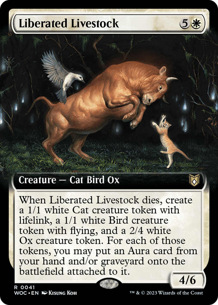 Liberated Livestock (Extended Art) [Wilds of Eldraine Commander] - Magic: The Gathering - Card Brawlers | Quebec | Canada |