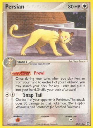Persian (50/113) (Stamped) [EX: Delta Species] - Pokémon - Card Brawlers | Quebec | Canada |